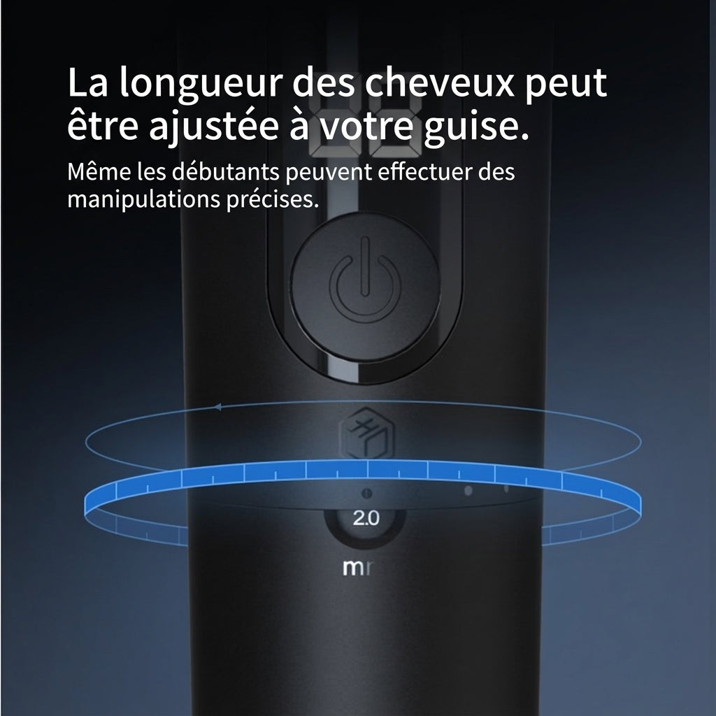 Ochama Tondeuse à cheveux électrique et pour animaux, lavable, sans fil, silencieuse, pour adultes et enfants, avec sabots de guidage et longue autonomie.
