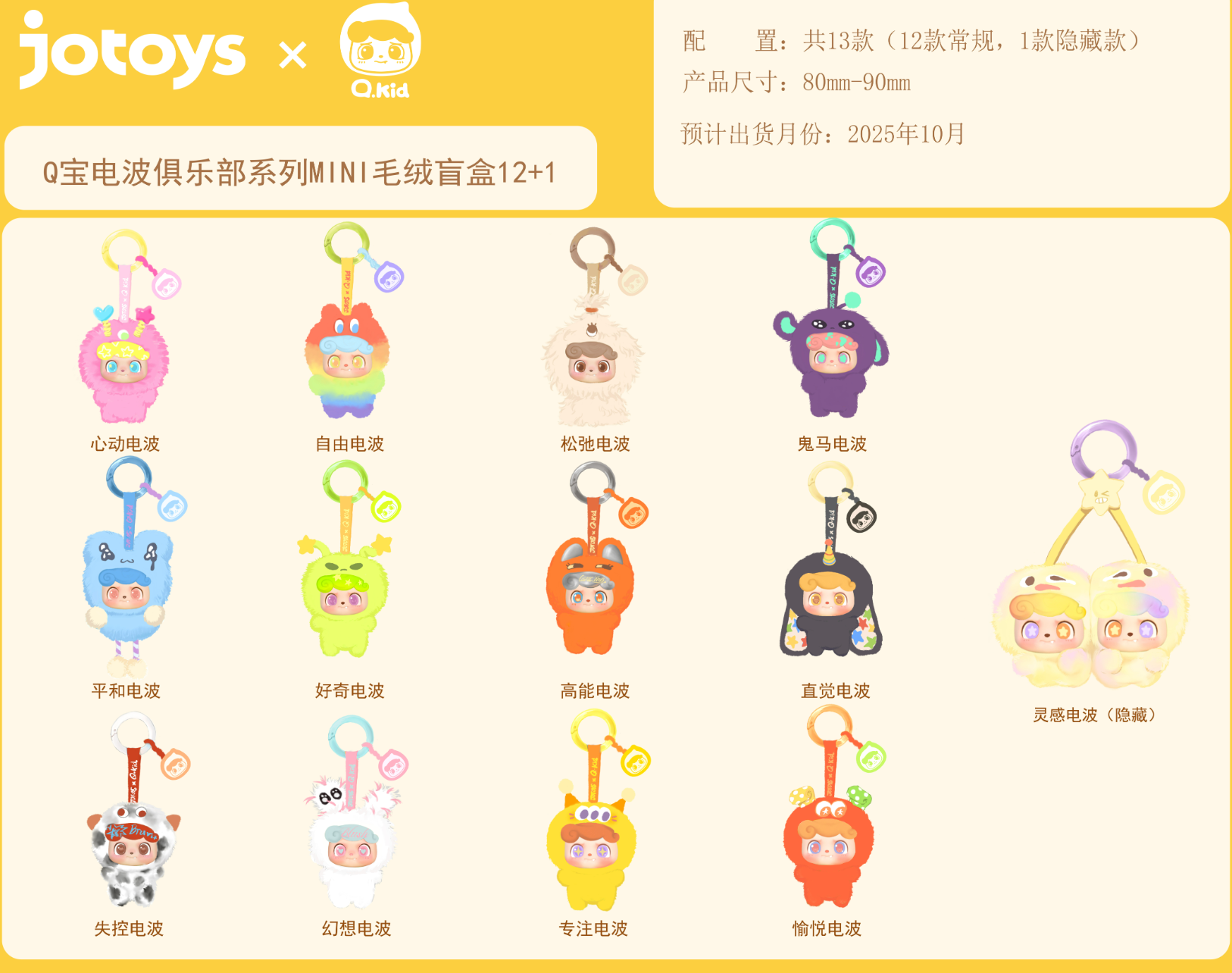 JOTOYS Q. Kid Wave Club Series Dimensions de la boîte extérieure 575385405 Nombre de modèles 13