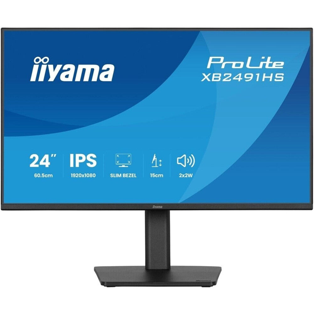 iiyama ProLite XB2491HS-B1 - Moniteur FHD 23,8" (1920 x 1080, Full HD, VA, LED, Support réglable en hauteur, Haut-parleurs, Noir)