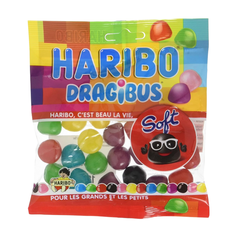 Haribo Dragibus bonbons dragées aux fruits tendres, 120 g