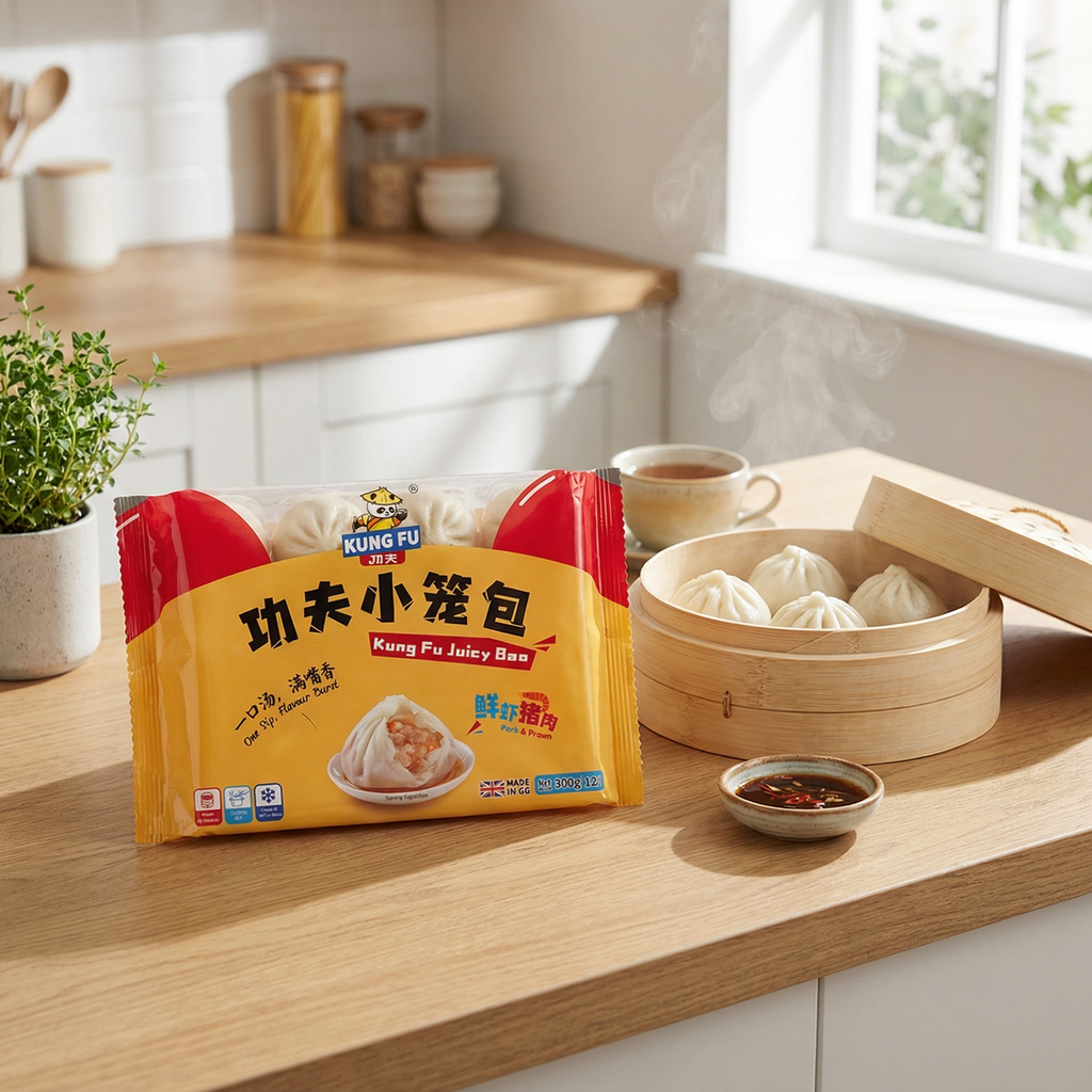 KUNG FU Bao juteux porc et crevette 300 g