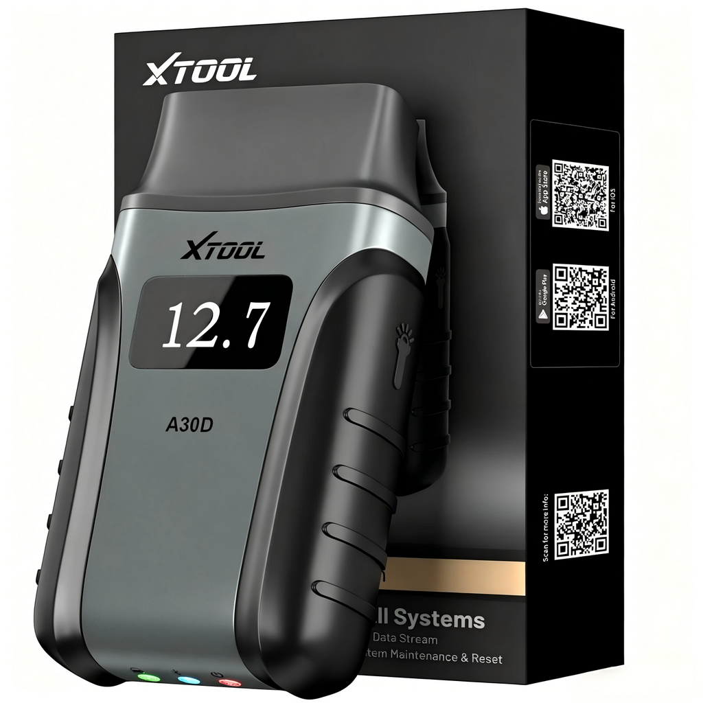 xtool A30D Scanner OBD2 Bidirectionnel Outil de Diagnostic Tous Systèmes & 19 Réinitialisations | Mise à Jour à Vie Outil de Scan Sans Fil pour iPhone & Android