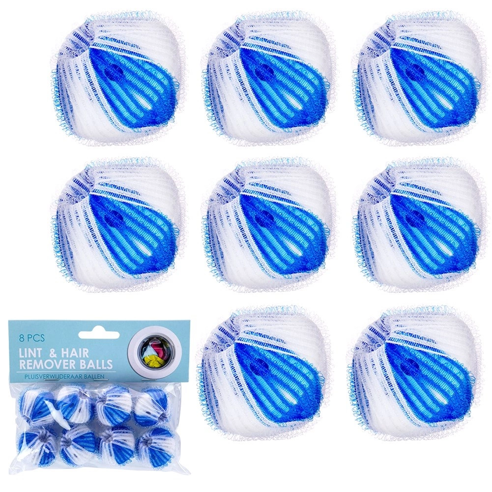 Billes de lessive anti-perçage Ultra Clean - Bleu - 8 pièces