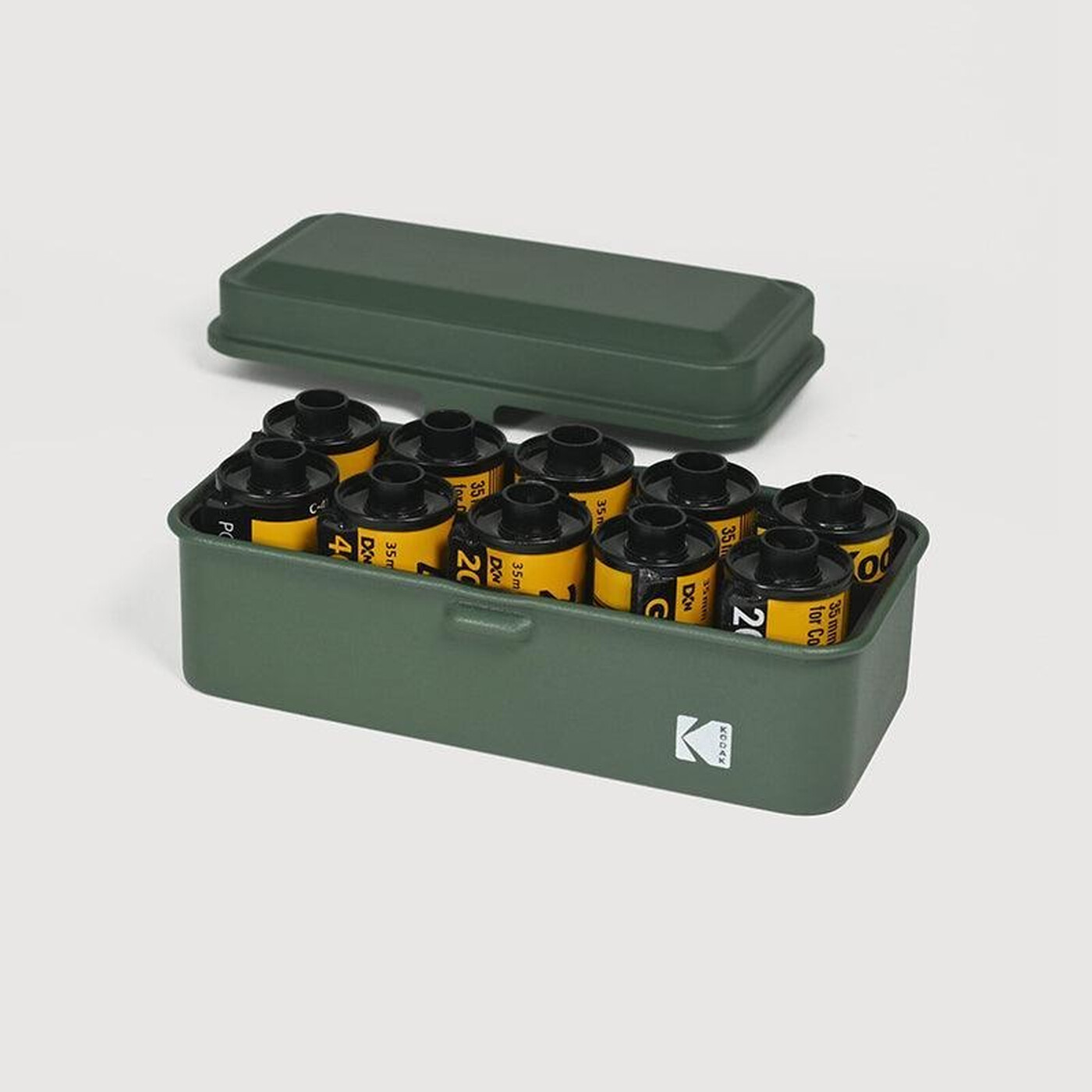 Kodak Boîtier De Rangement Métallique Pour Film 120/135 mm Vert Olive