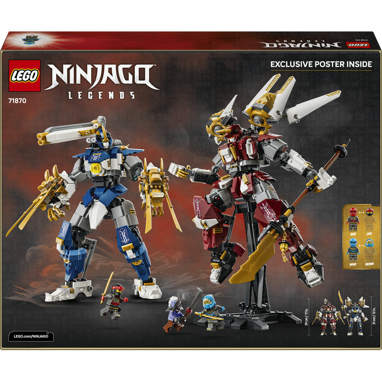 LEGO Ninjago 71870 Les robots Titan jumeaux