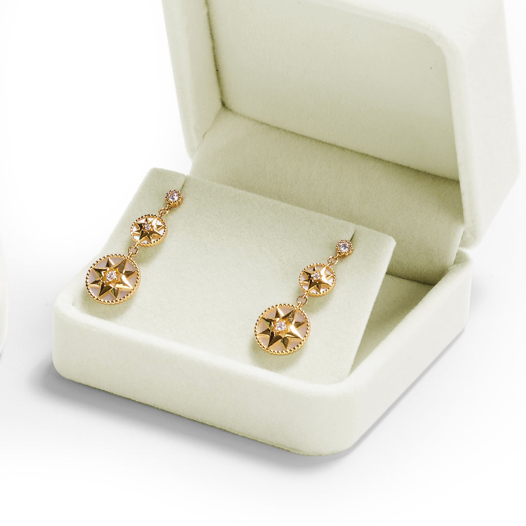 Oirlv Boîte à bague en velours blanc, boîte de rangement pour boucle d'oreille, collier et bracelet, boîte d'organisation de bijoux, boîte cadeau pour demande en mariage, fiançailles et mariage