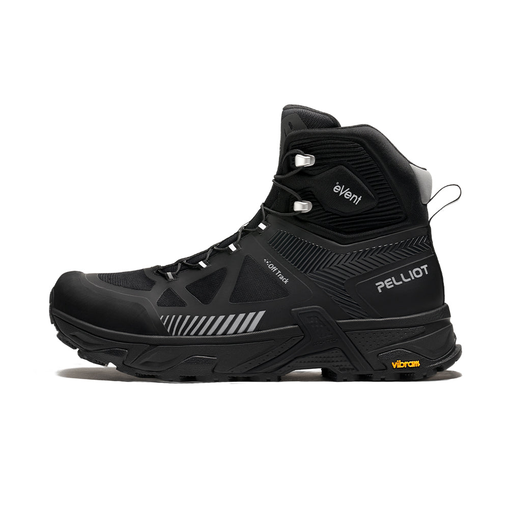 PELLIOT Bottes de randonnée pour homme camping voyage étanches durables – Robustes et respirantes pour sentier, Noir obsidienne EU 43