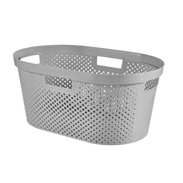 CURVER Corbeille à linge INFINITY DOTS 40L 58.5 x 38.0 x 26.5 cm