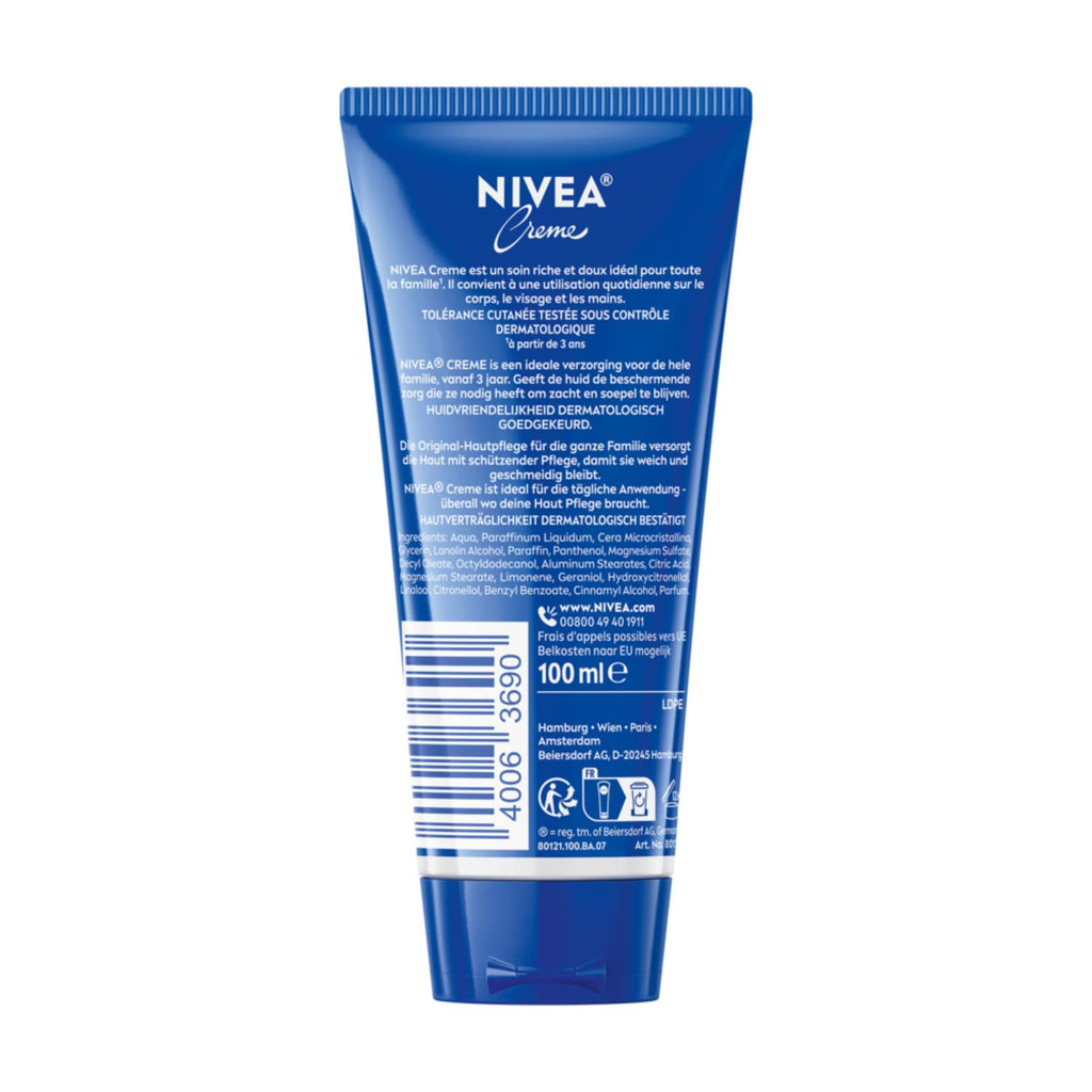 NIVEA Crème Hydratante Multi-usage Corps & Visage Tube 100 ml