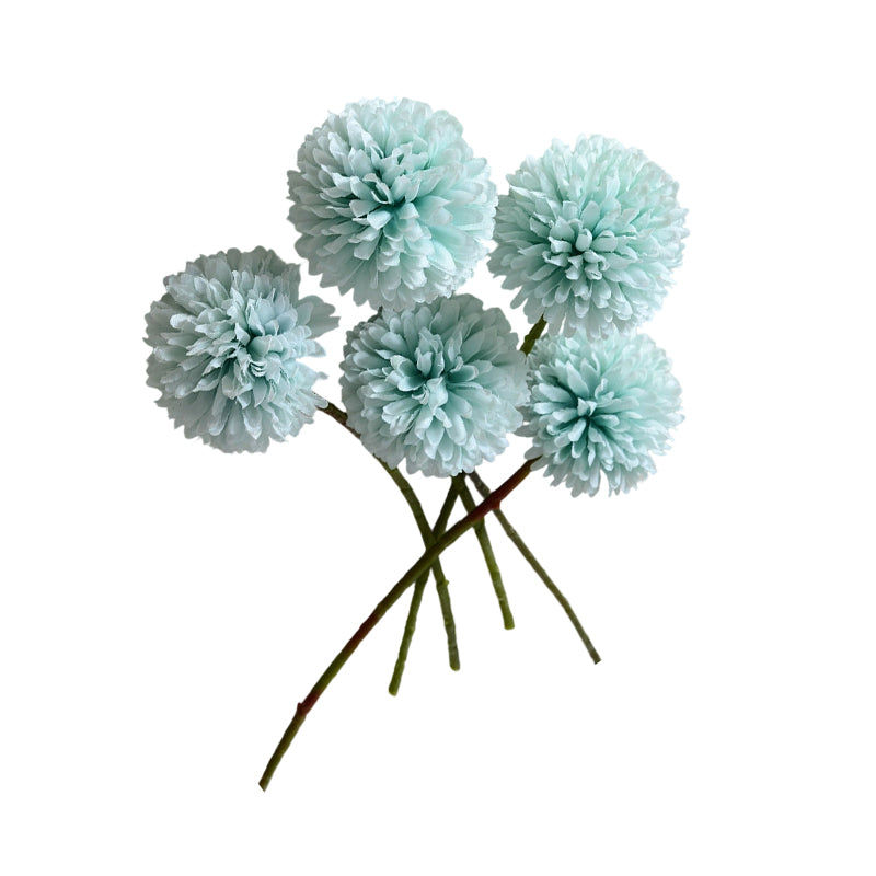 Wei's moment 6 pcs Fleurs artificielles Hydrangée artificielle Décoration pour vase de mariage Bleu