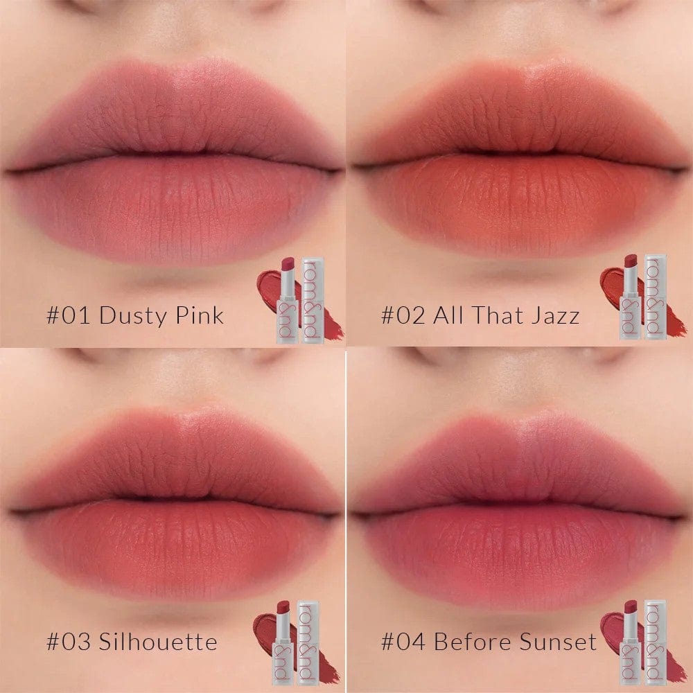 rom&nd Zero Matte Lipstick Rouge à lèvres mat, teinte n°01 Dusty Pink - 3 g