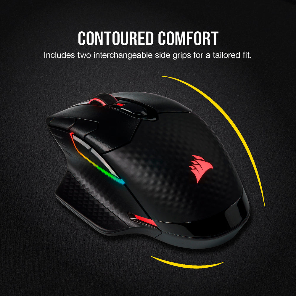CORSAIR Dark Core RGB PRO Souris de Jeu sans Fil - 18000 DPI 8 boutons - noir