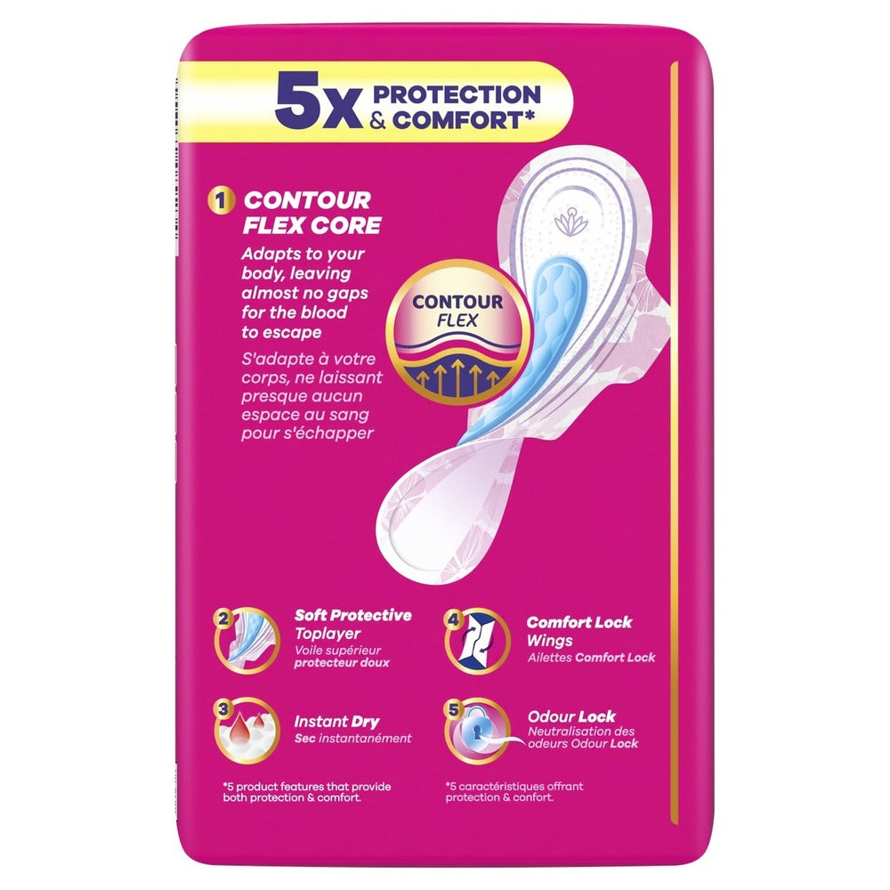 Always Platinum Day Serviettes Hygiéniques Avec Ailettes Flux Abondant Taille 3 - 64 Unités (4 Paquets de 16)