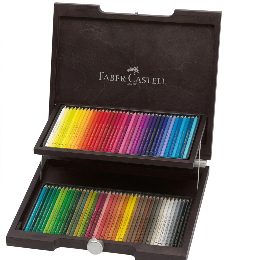 Faber-Castell Albrecht Dürer Set de Crayons Aquarelle 72 Couleurs - Boîte en Bois de Qualité Artiste