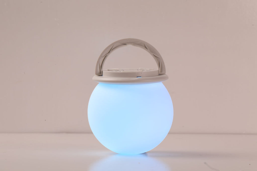 Lauvigo Veilleuse LED rechargeable avec minuterie, blanc chaud + 7 couleurs RGB, diminuabilité sans échelles, 0,9 W, 5 V-1 A, ABS + métal, pour chambre et chambre d'enfant