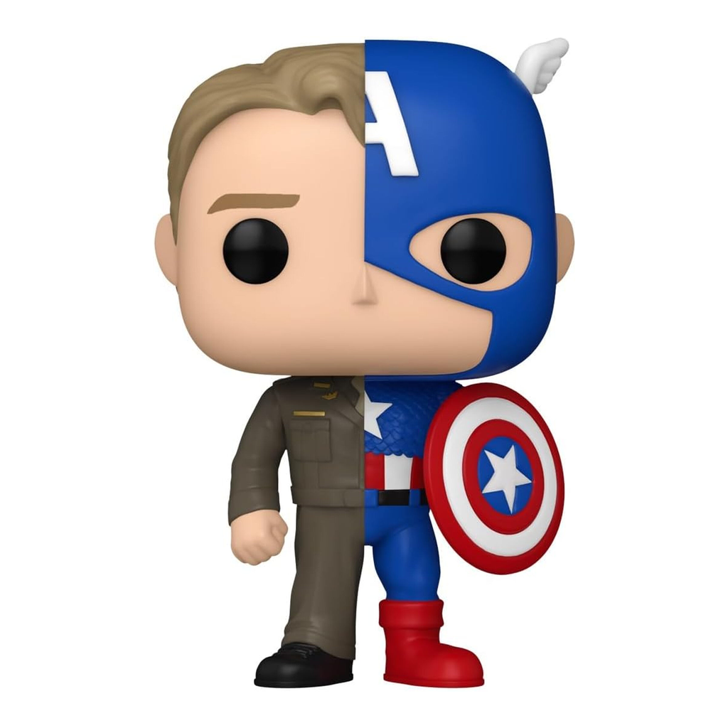 Funko Pop! Marvel Figurine à tête branlante de collection Steve Rogers/Captain America #1431