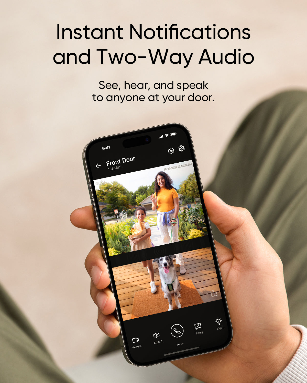Eufy Security Sonnette Vidéo E340 Avec Sonnette Caméra à Double Objectif Vision 2K Full HD et Vision Nocturne Couleur Sonnette Sans Fil et Stockage Local Extensible Jusqu'à 128 Go