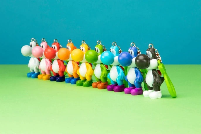 Super Mario Yoshi Porte-clés de Collection - 9 Modèles - Sachet Mystère - Un Modèle Aléatoire