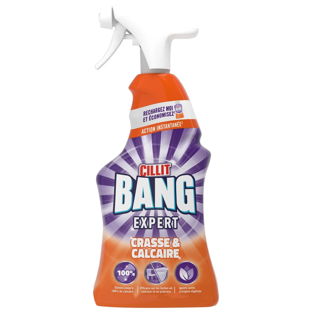 CILLIT BANG Expert Spray anticalcaire et dégraissant formule anti-redépôt 750 ml