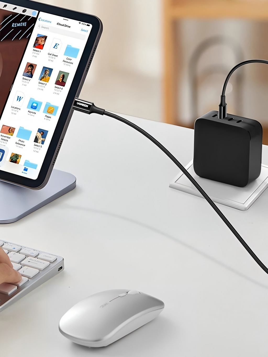 UGREEN US300 câble USB-C vers USB-C 480 Mb/s 5 A noir - 2 m