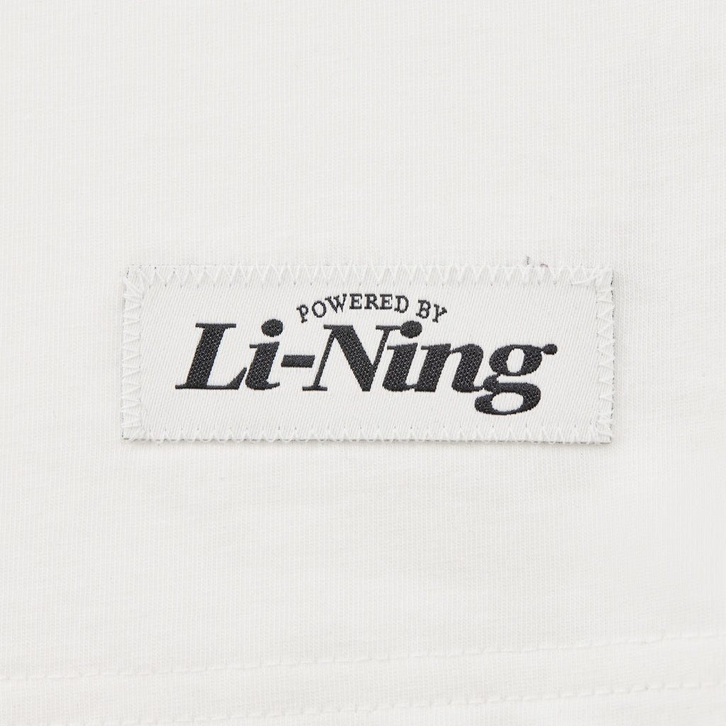 LI-NING T-shirt de sport et de loisir quotidien court commémoratif Curry Blanc S
