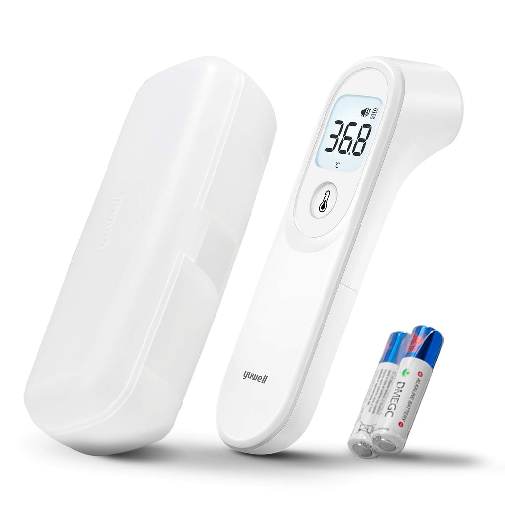 yuwell Thermomètre frontal pour adultes et enfants | Qualité médicale, thermomètre numérique sans contact, adapté aux bébés | Mesure en 1 s, alerte de température élevée, grand écran