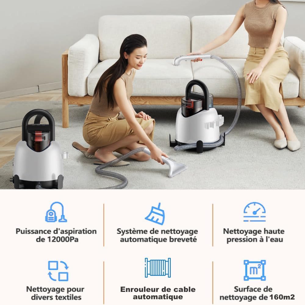 EziClean® Nettoyeur injecteur-extracteur détachant W2