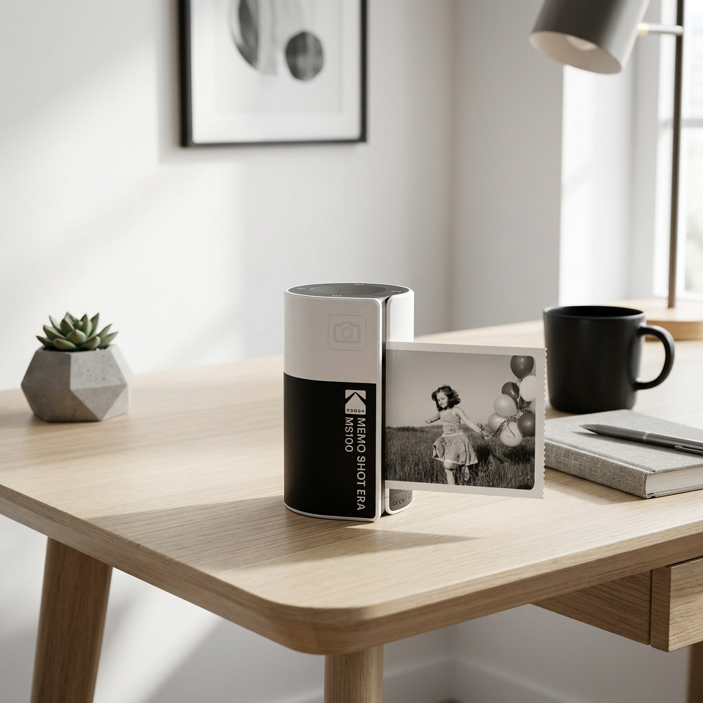 Kodak ERA MS100 Appareil Photo Instantané - Blanc/Noir
