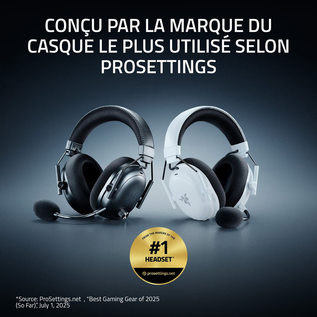 Razer BlackShark V3 Pro Casque Gaming sans fil - Noir