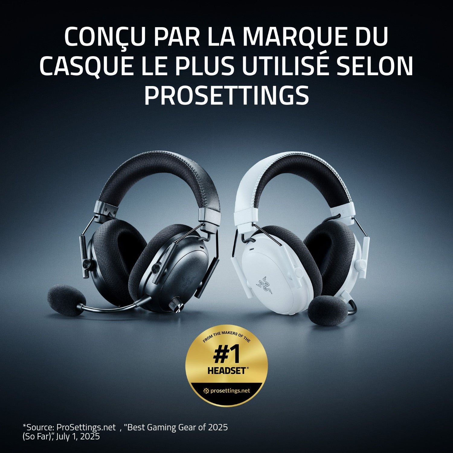 Razer BlackShark V3 Pro Casque Gaming sans fil - Noir