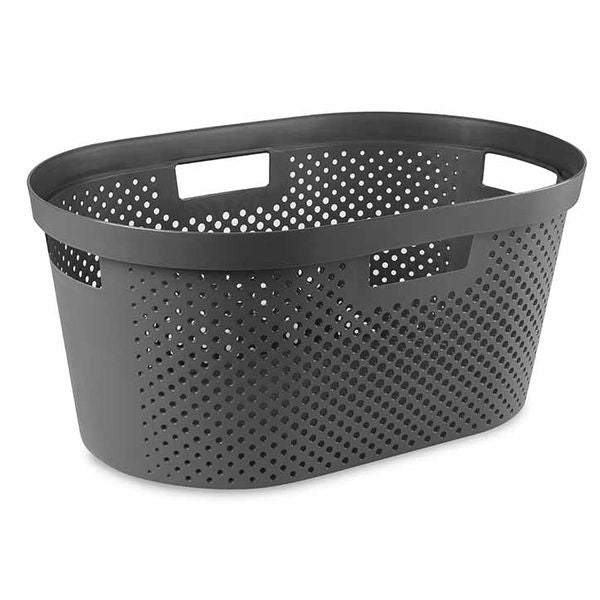 CURVER Corbeille à linge INFINITY DOTS 40L 58.5 x 38.0 x 26.5 cm