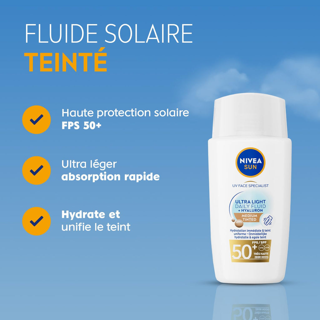 NIVEA SUN Lait solaire UV ultra-léger medium SPF 50+ - 40 ml
