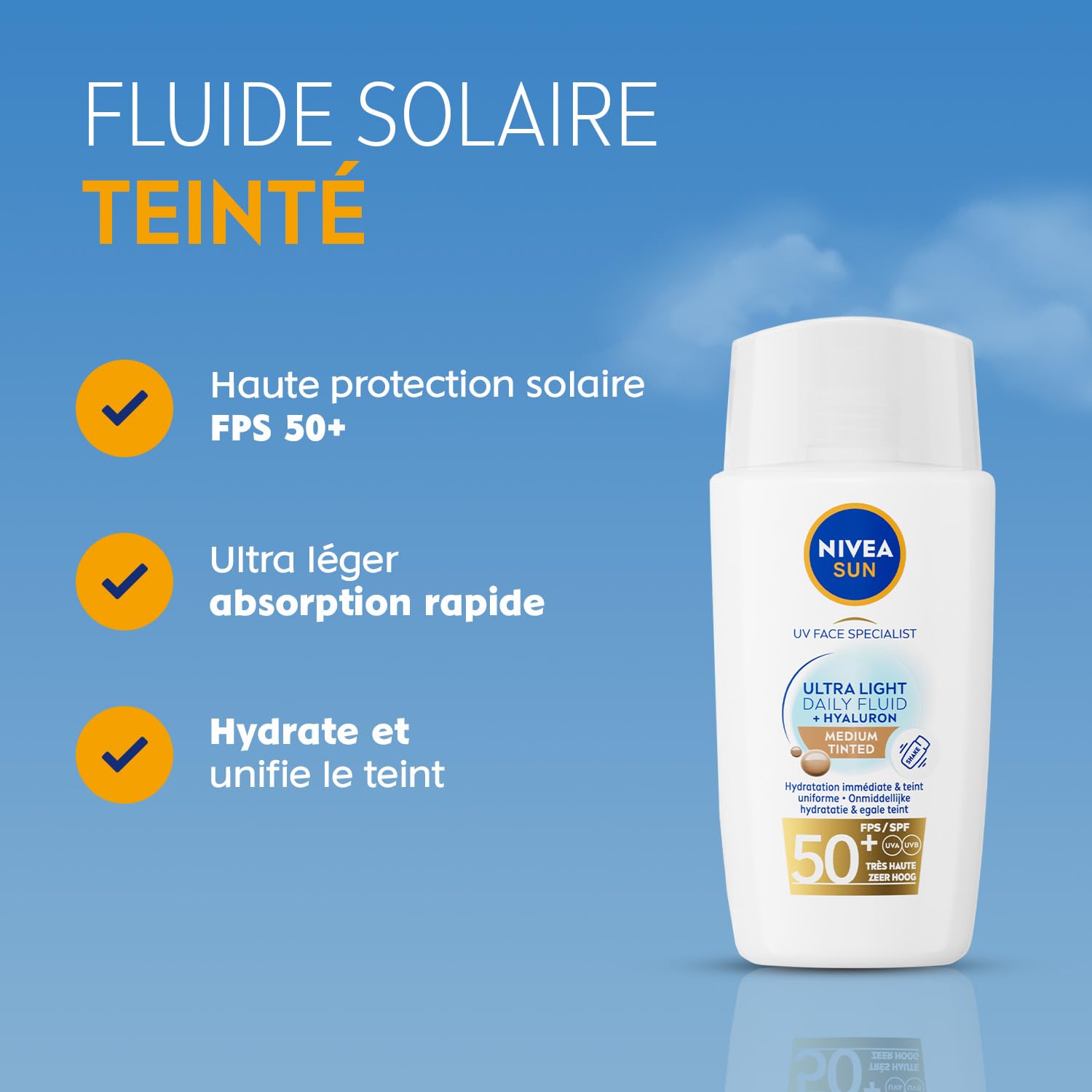NIVEA SUN Lait solaire UV ultra-léger medium SPF 50+ - 40 ml