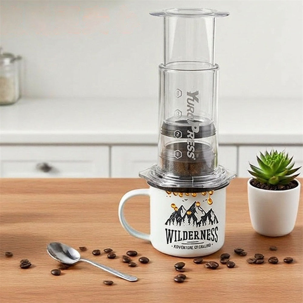 Huacan Cafetière à pression manuelle pour extraction concentrée