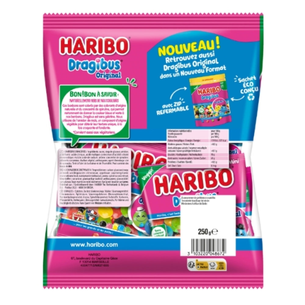 HARIBO confiserie dragéifiée dragibus sachet multipack 250g