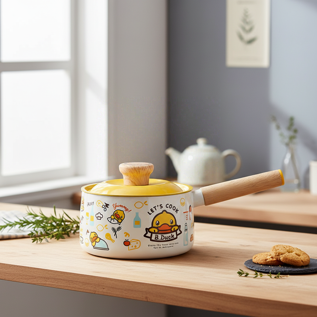 COOKER KING x B.DUCK Casserole à sauce Antiadhésive Anti-débordement Tous feux 16 cm