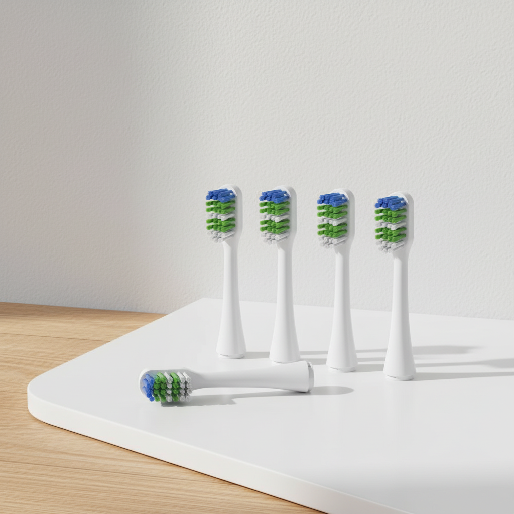 Haepi : 4 têtes de brosse pour brosse à dents électrique à ultrasons, compatibles avec Haepi Julia