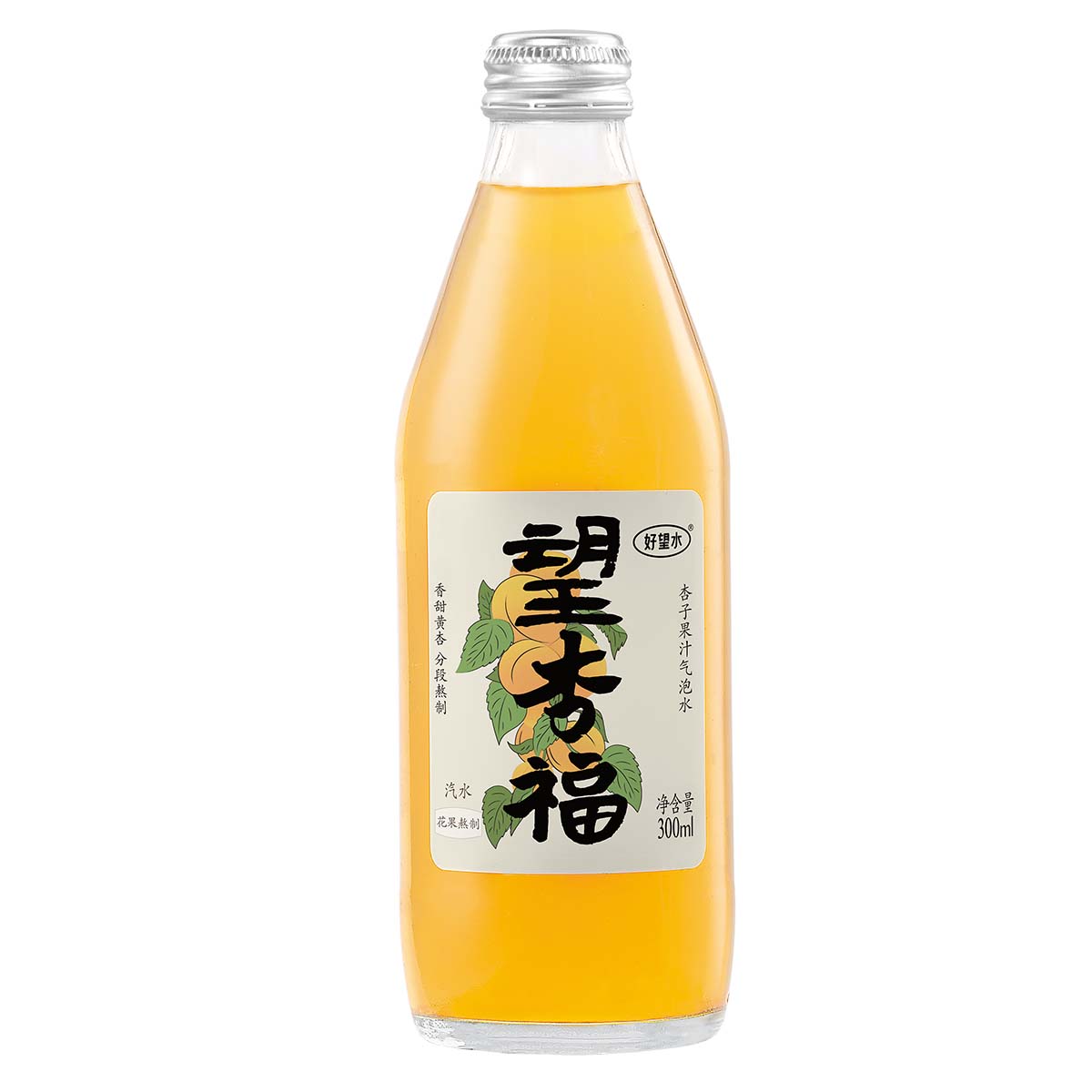 Hope water Boisson pétillante au jus d'abricot 300 ml × 24
