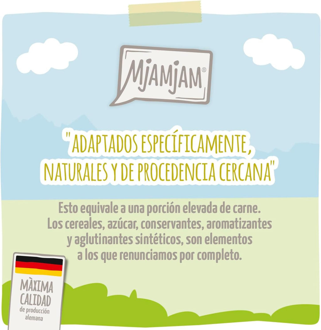 [Peut être servi frais pour l'été] MjAMJAM Duo Quetschie Nourriture humide pour chat canard dinde citrouille - 300 g x 6