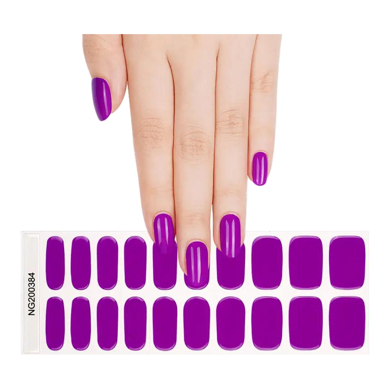 MeoMagic Stickers pour ongles en gel / ongles à presser - 20 patchs (Style 14-162)