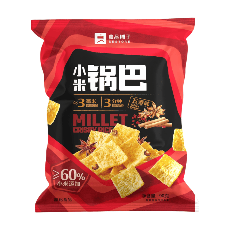 Bestore Chips de millet saveur mélange d'épices - 90 g