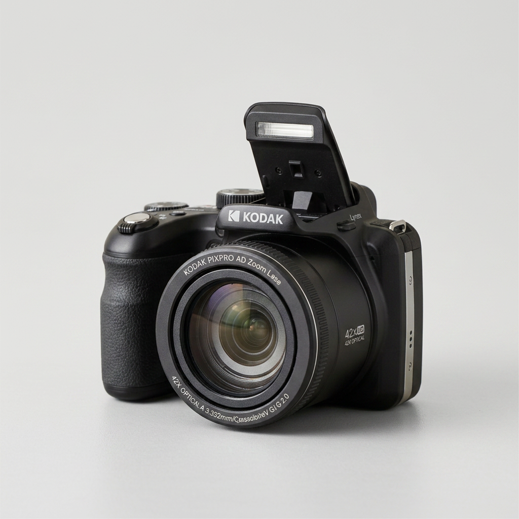 Appareil photo numérique Kodak Pixpro Astro Zoom AZ425 - 20 MP, Zoom optique 42x, OIS, Full HD 1080p, Wi-Fi, Noir