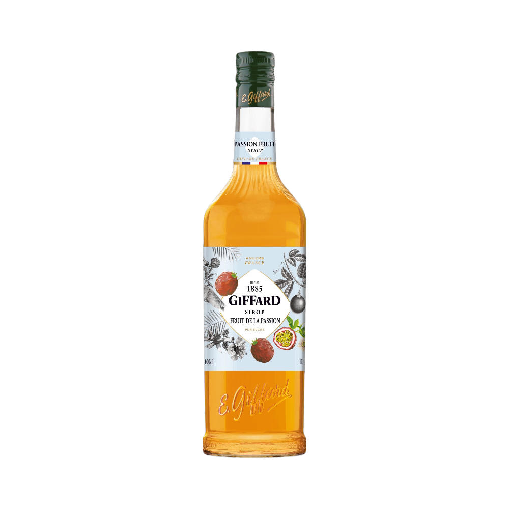 GIFFARD Sirop fruit de la passion pur sucre de canne - 1 L