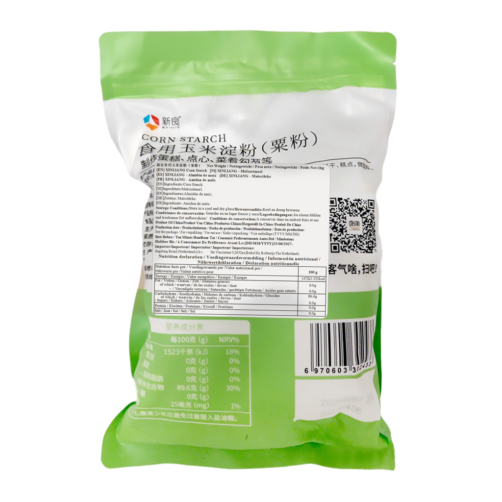 Xin Liang amidon de maïs (farine de maïs) 1 kg