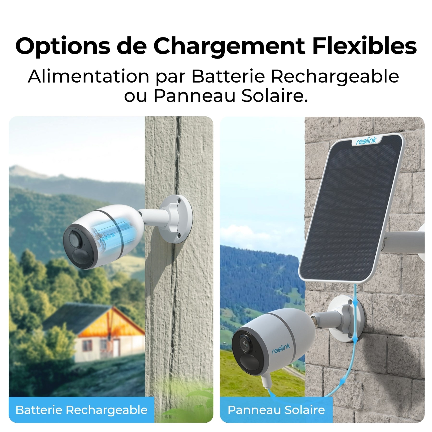 REOLINK GO SERIES G330 Caméra Solaire 4G 4MP 2K avec Carte SIM, LTE, Panneau Solaire Inclus, Vision Nocturne, Détection IA Personne/Véhicule, Audio Bidirectionnel, IP65 étanche, Compatible Alexa