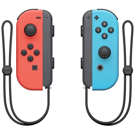 Nintendo Paire de manettes Joy-Con pour Switch - Rouge / Bleu néon