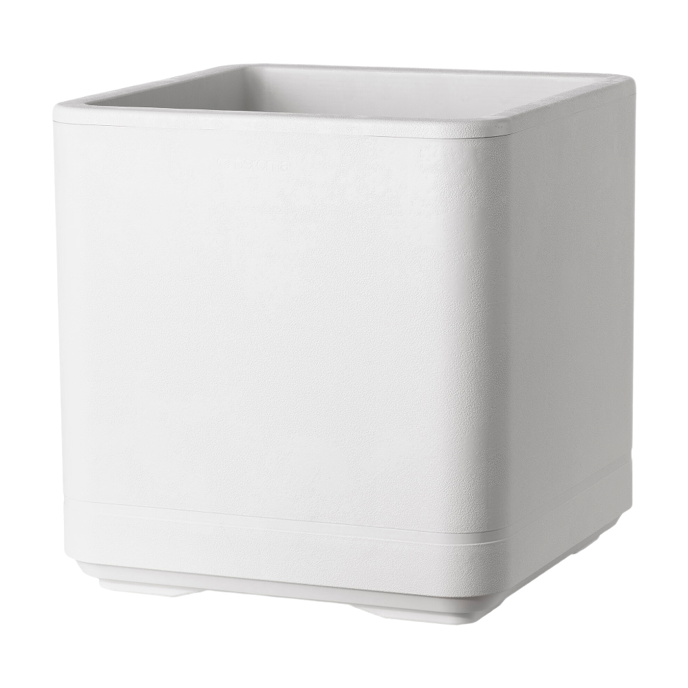 DEROMA Cube Cosmo Perle à rés. d'eau et roulettes 38 x 38 cm (L x l) H: 39,2 cm Volume: 39 litres