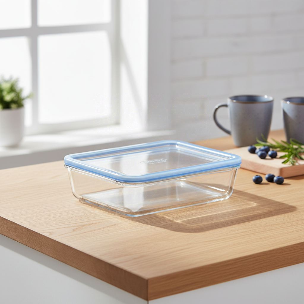 PYREX Récipient rectangulaire en verre pur - 0,8 L
