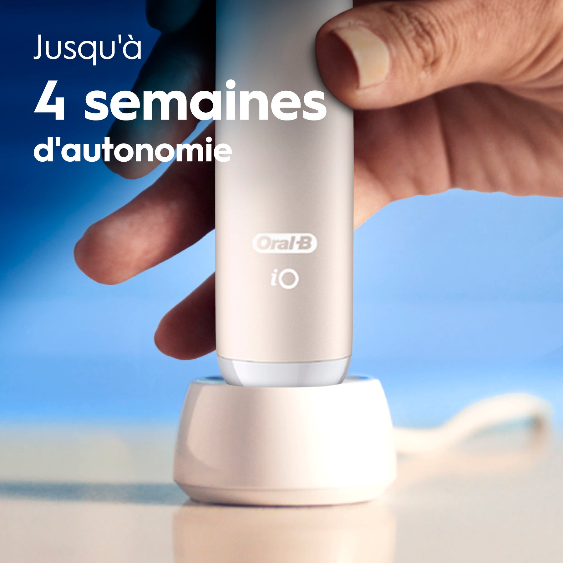 Oral-B Brosse à dents électrique iO2 rose clair, 1 brossette
