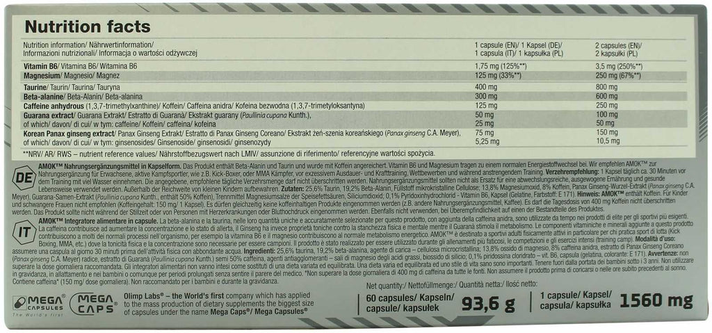 Amok 60 capsules